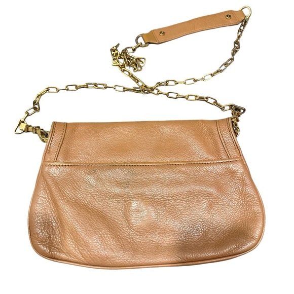 Tory Burch 'Amanda' Logo Flap Clutch in Royal Tan - Picture 6 of 7